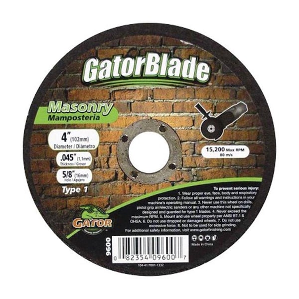Gator Grit 9600 4 x 05 x 064 in Masonry Wheel 2463636 - main